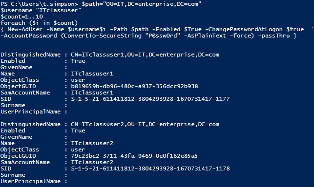 Create Active Directory Users in Bulk with a PowerShell Script