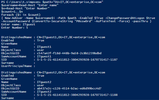 Create Active Directory Users in Bulk with a PowerShell Script 
