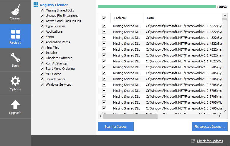 clean registry windows 10 using command prompt