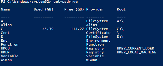 Here is how to get a list of all the local drives