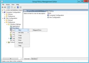 Group Policy Drive Mapping Creating A Mapped Drive 300x214 