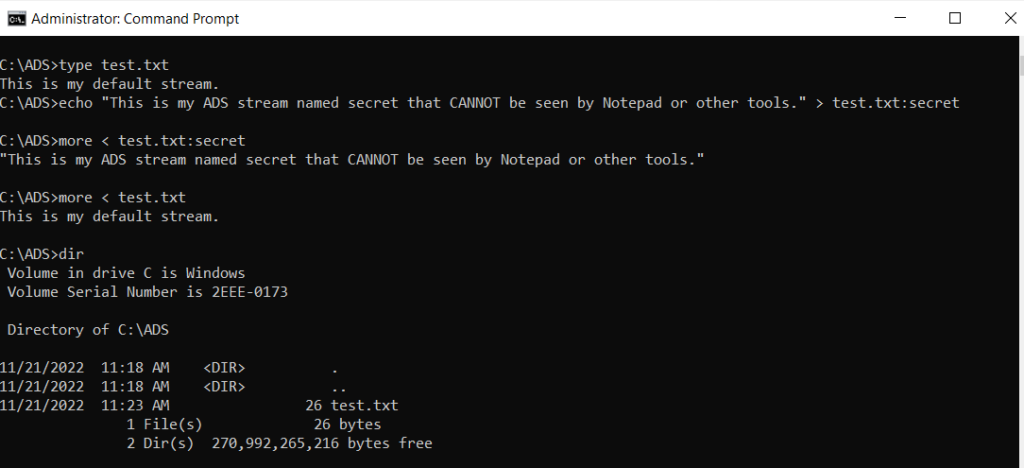 Why NTFS Alternate Data Streams is a Security Vulnerability