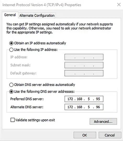 Option 1: Update the Computer’s DNS Client Settings
