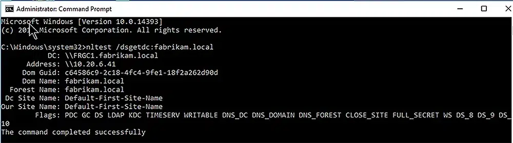 Check whether the Workstation can Contact the DNS server that hosts the DNS zone