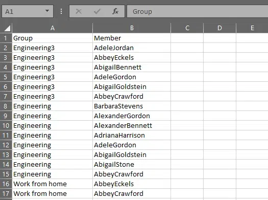 Export the Members from a Specific OU to a CSV File
