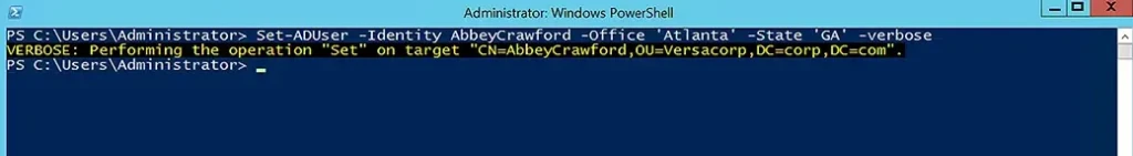Change a User’s Office and State Attributes