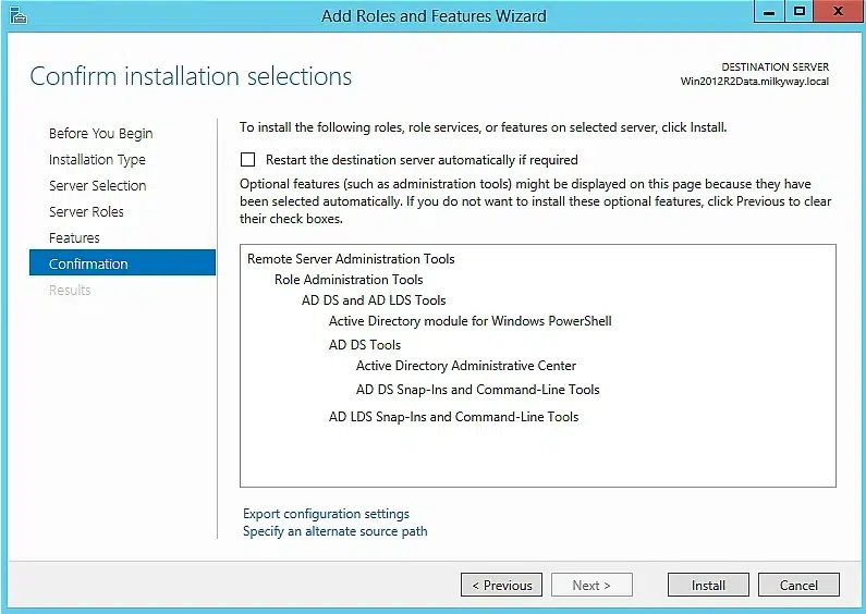 How to install ADUC on a Windows Member Server