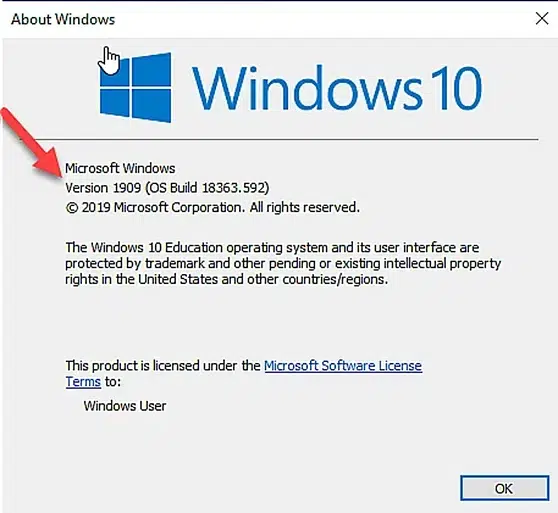 Determine your Windows Version