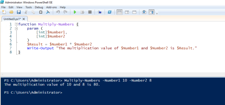 Functions in PowerShell Scripts
